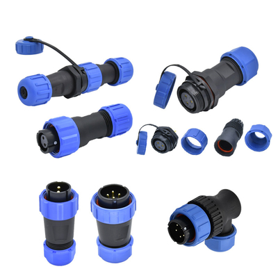 kwaliteit  Industrial IP68 Waterproof Power Connector SP Series 2 - 12 Pin Panel Mount fabriek