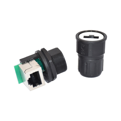 kwaliteit  Industrial RJ45 Panel Mount Ethernet Waterproof Connector 1.5A fabriek
