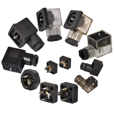 kwaliteit  DIN 43650 EN175301 Electrical Solenoid Valve AC DC Female Male PUR fabriek