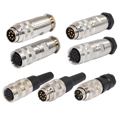 kwaliteit  Field Wirable M16 Waterproof Connector Male Female 2 - 12 Poles M16 Circular Connector fabriek