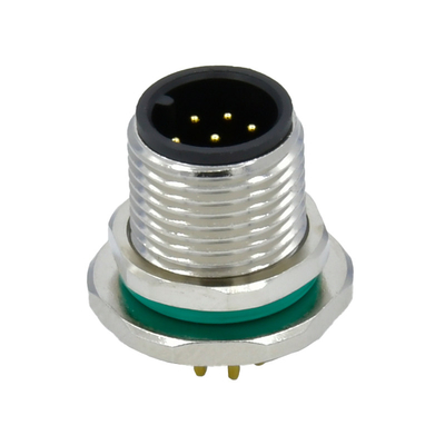 8 speld een Gecodeerde M12 Waterdichte de Muurcomité van PCB van Schakelaarfront lock male Steun