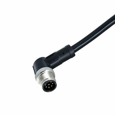M12 8 de Kabel van de de Sensormacht van Pin Waterproof Wire Connector With Overmolded