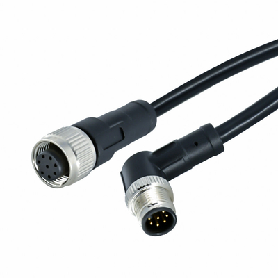 IP68 vrouwelijke Mannelijke M12 maken de Schakelaar van de Schakelaar22awg 24AWG 26AWG M12 Kabel waterdicht
