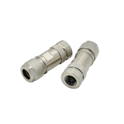 Industriële M12 X Code Connector Metalen Kabel Plug En Socket Lan 8 Pin