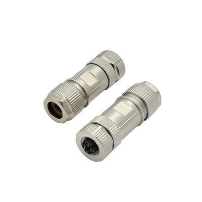 Industriële M12 X Code Connector Metalen Kabel Plug En Socket Lan 8 Pin