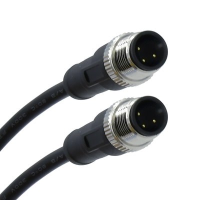 Sensor Ip68 Waterdichte M12 Draad Connectoren Kabel 3 Contact Een Gecodeerde Vrouwelijke Mannelijke Elleboog Recht