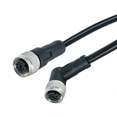 Uv-bescherming M12 draadconnectoren Overmolded kabel A gecodeerd 3-pins mannelijk vrouwelijk IP68