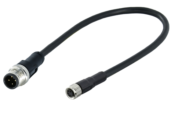 Circulaire m12 tot m8 3-12 contacten A-X gecodeerde sensor buiten ip68 kabel connector m12 m8 auto draad