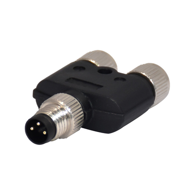 Mannelijke/Vrouwelijke M8 8 het Tussenvoegsel Vernikkeld Shell van Pin Connector PA66