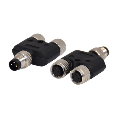Mannelijke/Vrouwelijke M8 8 het Tussenvoegsel Vernikkeld Shell van Pin Connector PA66