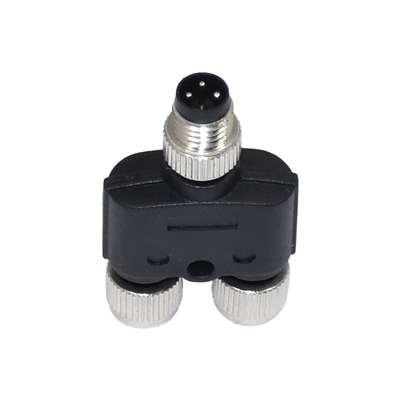 Mannelijke/Vrouwelijke M8 8 het Tussenvoegsel Vernikkeld Shell van Pin Connector PA66