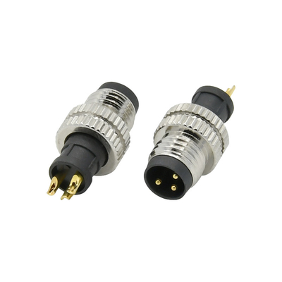 Vernikkelde M8 4 Waaier van de de Classificatietemperatuur van PIN Connector 5A de Huidige -40℃~+105℃