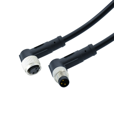 Ronde waterdichte kabel connector apparaat Zwart Wit kleur
