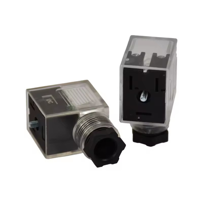 Op maat Groothandel Vrouwelijke Groepsoverzichtelijke Solenoïde Valve DIN 43650 Rigoal Connector Factory