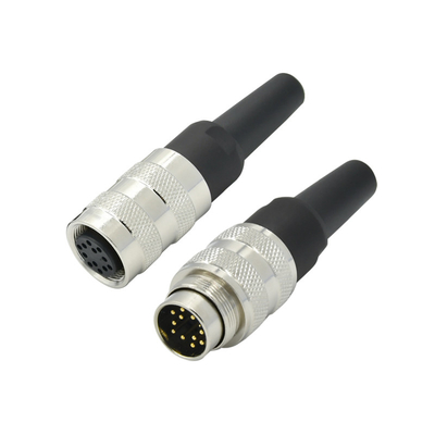 IP67 M16 waterdichte connector met PBT isolatiemateriaal en contactplaat Au goud/goud