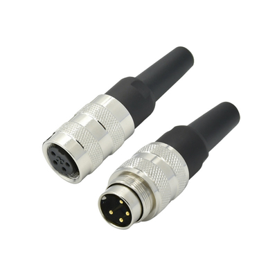 IP67 M16 waterdichte connector met PBT isolatiemateriaal en contactplaat Au goud/goud
