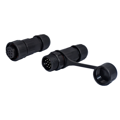 10 pin LED waterdichte connector met schroefvergrendelingssysteem 250 V wisselstroom