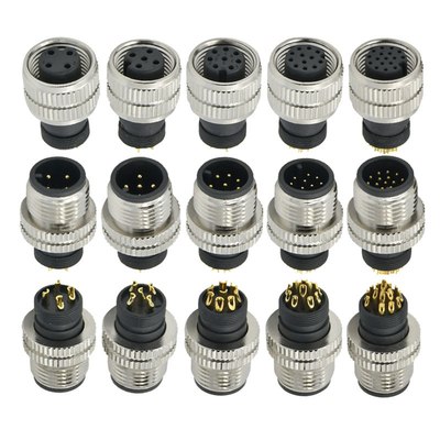 Rigoal M12 A Code Mannelijk Vrouwelijk 3-17 Pins Waterdichte Luchtvaartconnector