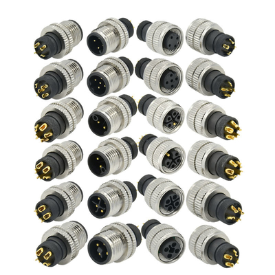 Rigoal M12 A Code Mannelijk Vrouwelijk 3-17 Pins Waterdichte Luchtvaartconnector