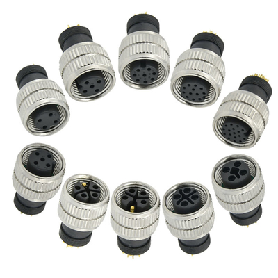 Rigoal M12 A Code Mannelijk Vrouwelijk 3-17 Pins Waterdichte Luchtvaartconnector
