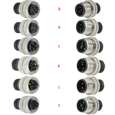 Rigoal M12 A Code Mannelijk Vrouwelijk 3-17 Pins Waterdichte Luchtvaartconnector