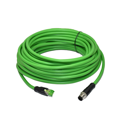 M12 naar RJ45 Waterdichte Connector 3-17 Pin A B C D X Code Mannelijk Vrouwelijk