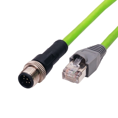 4A beoordeelde M12 naar RJ45 connector IP67 waterdicht mannelijk vrouwelijk