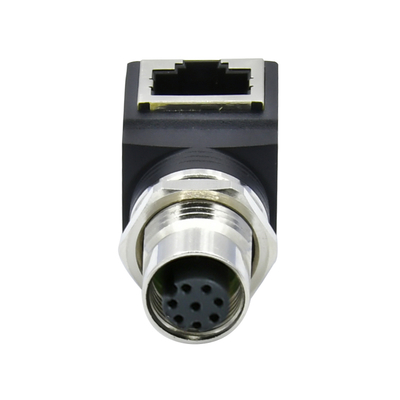 M12 tot RJ45 Ethernet Connector Manlijk Vrouwelijk IP67 Waterdicht 3-17 Pin