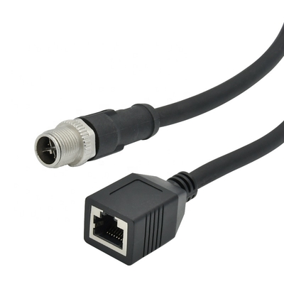 M12 Ethernet Kabel 4-pins 8-pins D X Code voor Industriële Camera Machine Vision