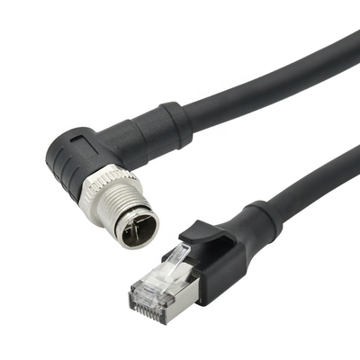 M12 Ethernet Kabel 4-pins 8-pins D X Code voor Industriële Camera Machine Vision