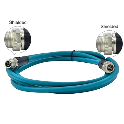 M12 Ethernet Kabel 4-pins 8-pins D X Code voor Industriële Camera Machine Vision
