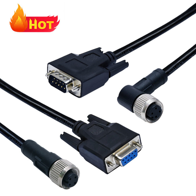 M12 naar D-Sub waterdichte connector IP68 DB9 DB15 DB25 DB37