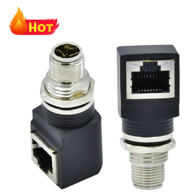 M12 X Code RJ45 Plugkabel IP67 IP68 Waterdicht Industrieel Ethernet
