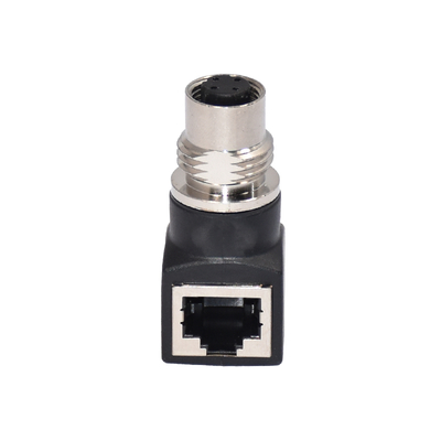 M12 X-code vrouwelijke RJ45 connector IP67 IP68 waterdicht
