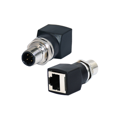 M12 X-code vrouwelijke RJ45 connector IP67 IP68 waterdicht