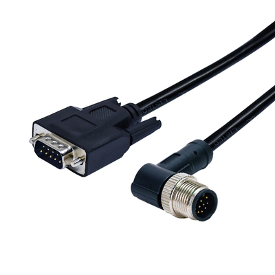 M12 tot DB9 waterdichte aansluitkabel IP67 IP68 250V 4A