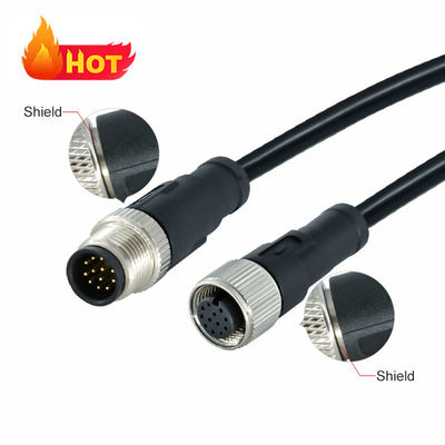 M12 Waterdichte Connector 3-17 Pins IP67 IP68 DIN Standaard