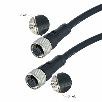 M12 Waterdichte Connector 3-17 Pins IP67 IP68 DIN Standaard