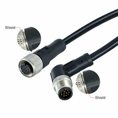M12 Waterdichte Connector 3-17 Pins IP67 IP68 DIN Standaard