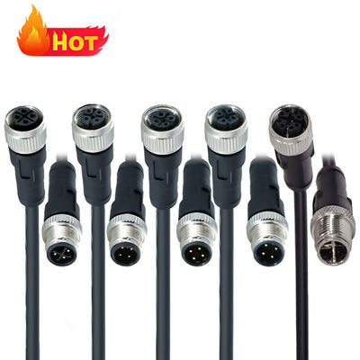 M12 waterdicht aansluiting IP68 3-17 Pin Mannelijke Vrouwelijke Schroef Type DIN