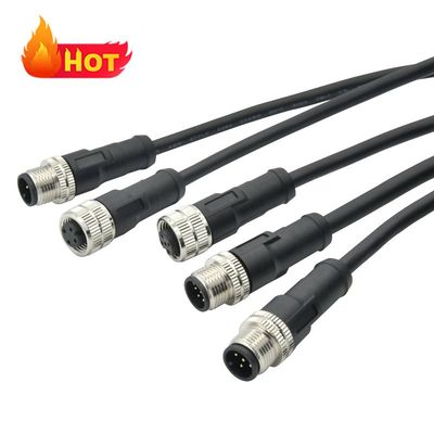 M12 waterdicht aansluiting IP67 IP68 Mannelijk Vrouwelijk 3-24 Pin DIN IEC61076
