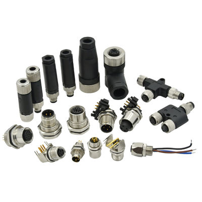 M12 waterdicht aansluiting IP67 IP68 Mannelijk Vrouwelijk 3-24 Pin DIN IEC61076