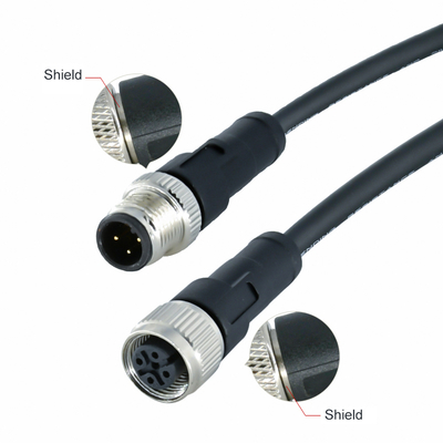 M12 waterdicht aansluiting Man Vrouw 3-17 pin IP68 verguld