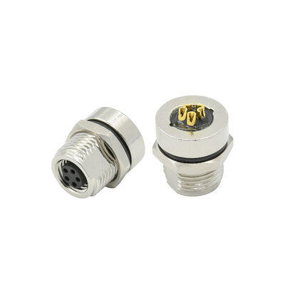 Waterdichting m8 receptacle 3 4 5 6 8 pins socket male female wandpaneel montage m8 metalen connectoren