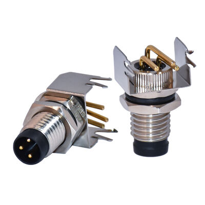 Waterdichting m8 receptacle 3 4 5 6 8 pins socket male female wandpaneel montage m8 metalen connectoren