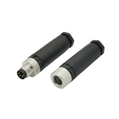 IP68 Waterdichte M8 Male 4-Pin Montageconnector Schroefvergrendeling voor Automotive Gebruik Aanpasbaar Ondersteund