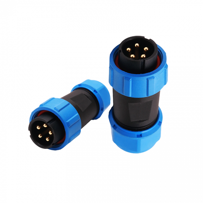 IP68 het waterdichte Cirkel Plastic Contact van het de Stoppenmessing van de Schakelaars Gealigneerde Kabel 2