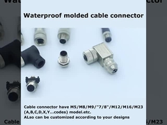 Ce IP68 M5 M8 M12 3p, 4p, 5p, 8p, het gevormde paneel van 12p Assemblage zet gehele reeksschakelaars op